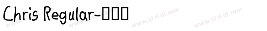 Chris Regular字体转换